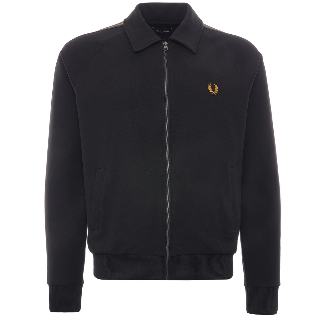 Striped Tape Tricot Jacket - Black
