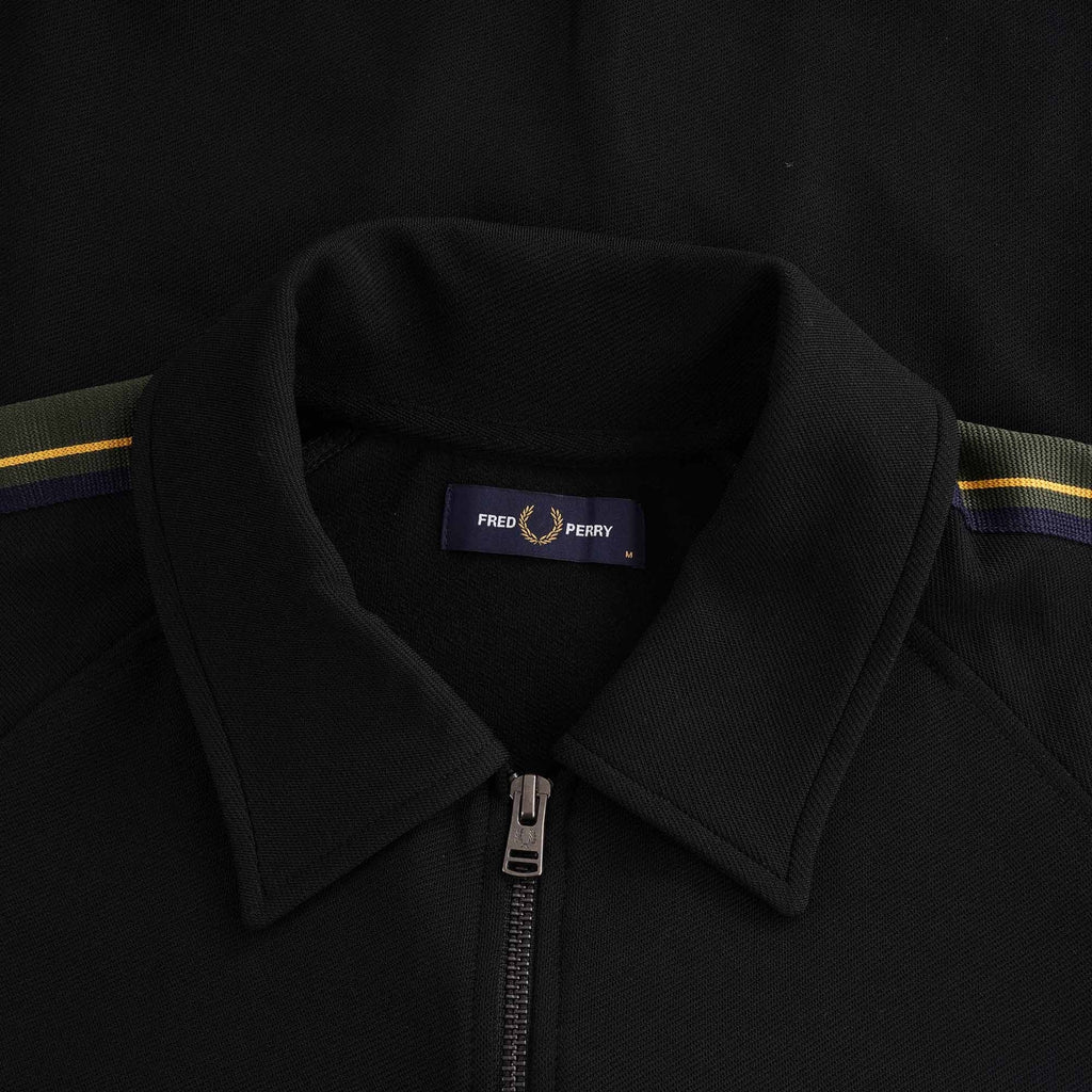 Striped Tape Tricot Jacket - Black