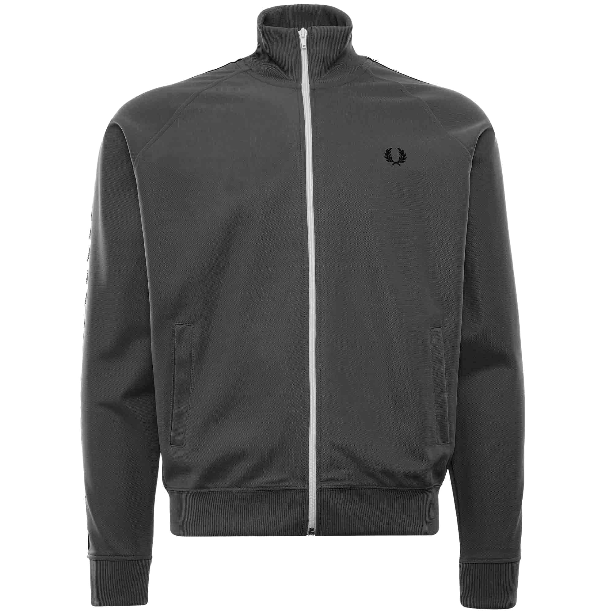 Taped Track Jacket - Gunmetal