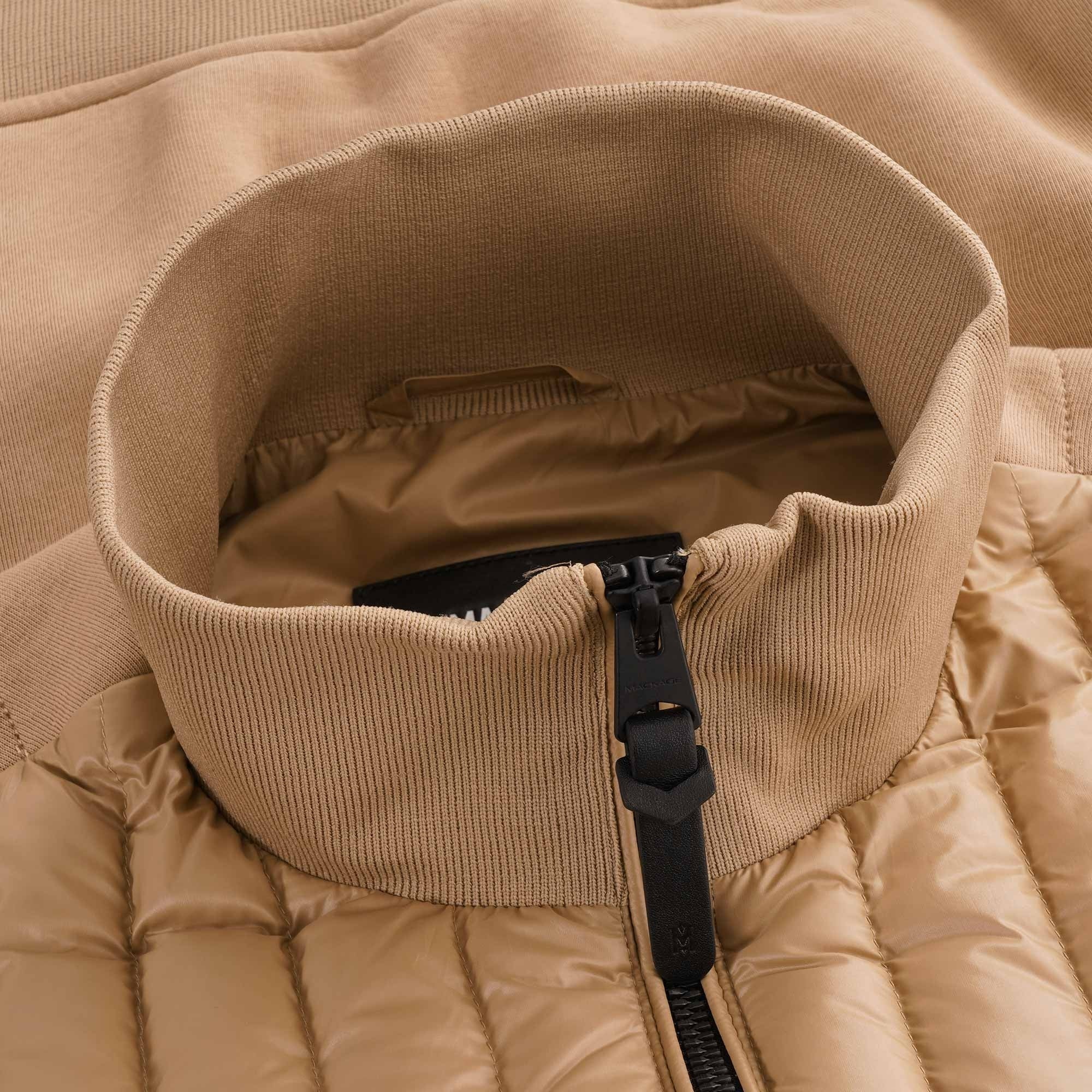 Collin Bomber Jacket Down Front - Camel