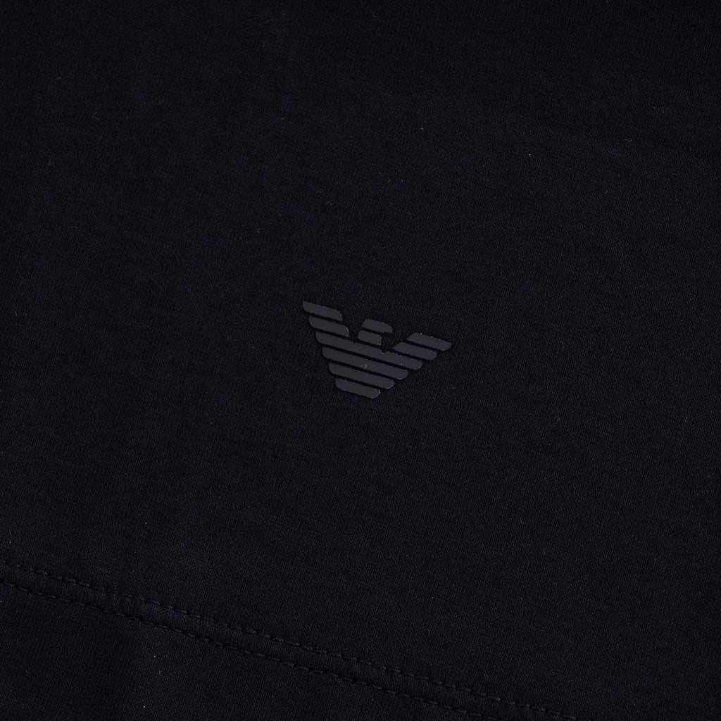 Lyocell Blend V-Neck T-Shirt - Blue Navy