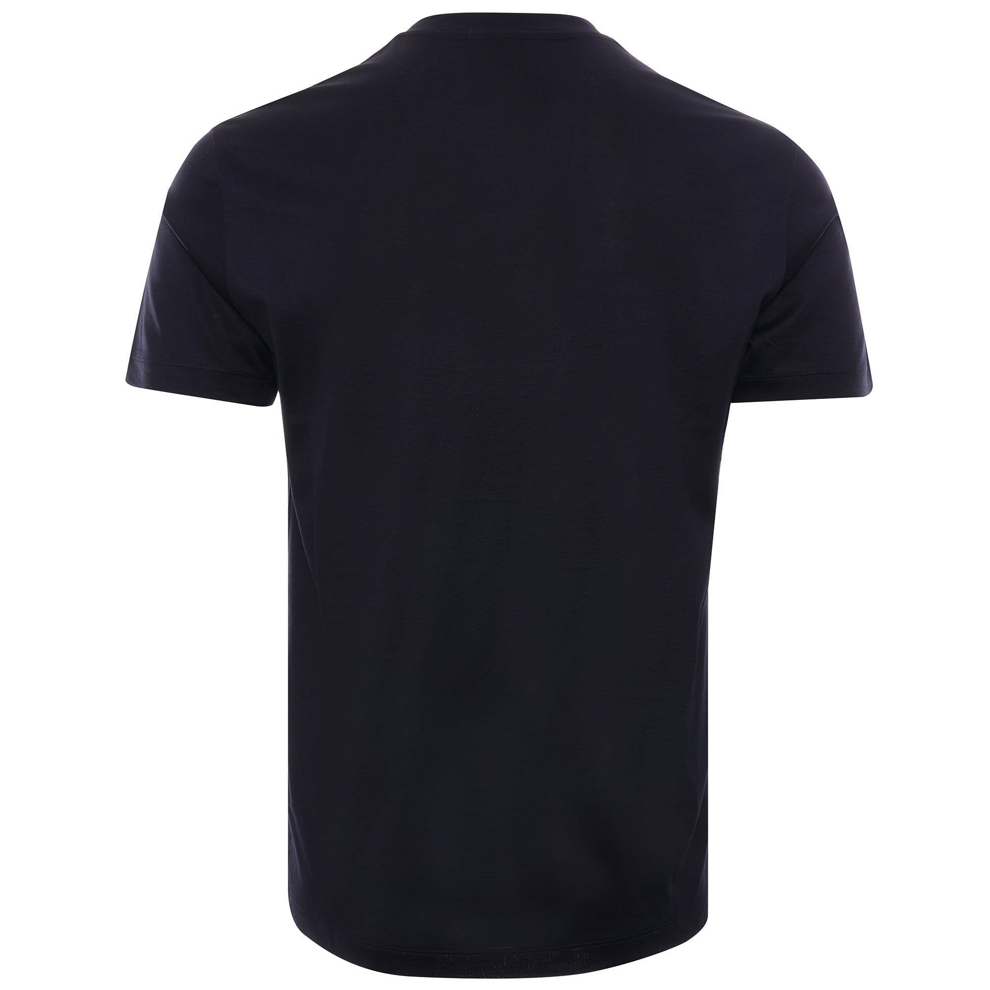 Lyocell Blend V-Neck T-Shirt - Blue Navy