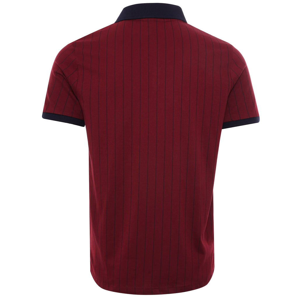 BB1 Vintage Striped Polo - Rhubarb