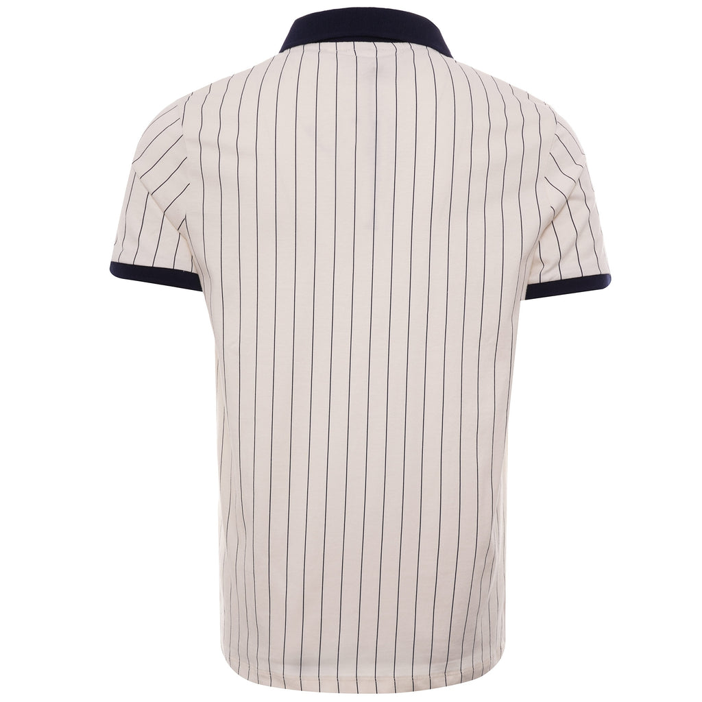 BB1 Vintage Striped Polo - Whisper White