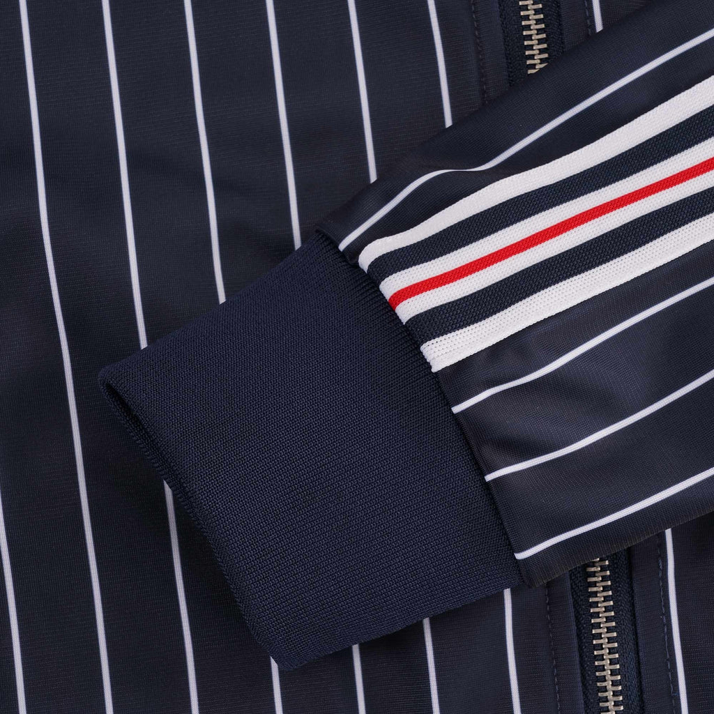 Mitch Stripe Track Jacket - Peacoat