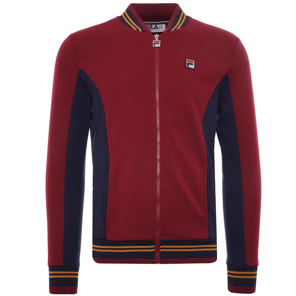 Settanta Baseball Track Jacket - Rhubarb
