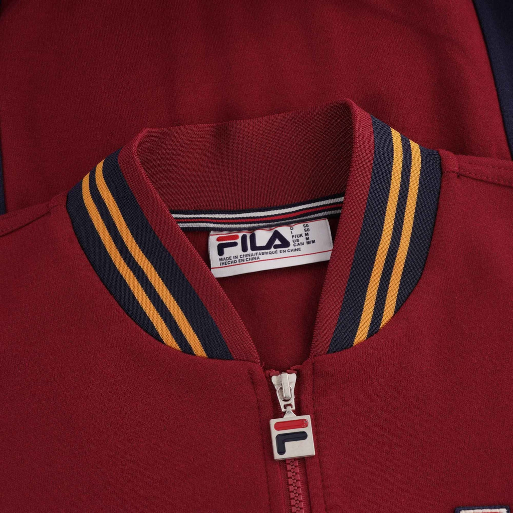 Settanta Baseball Track Jacket - Rhubarb