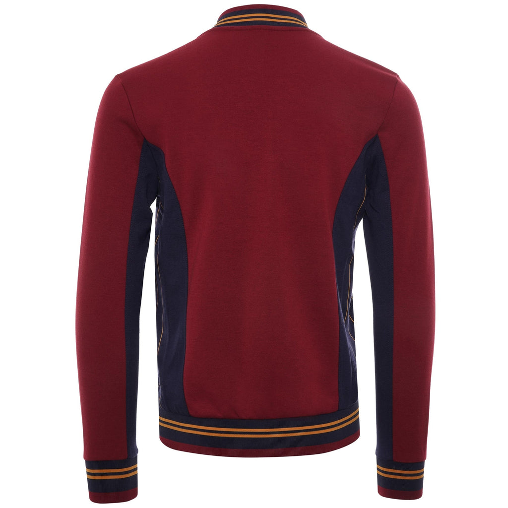 Settanta Baseball Track Jacket - Rhubarb