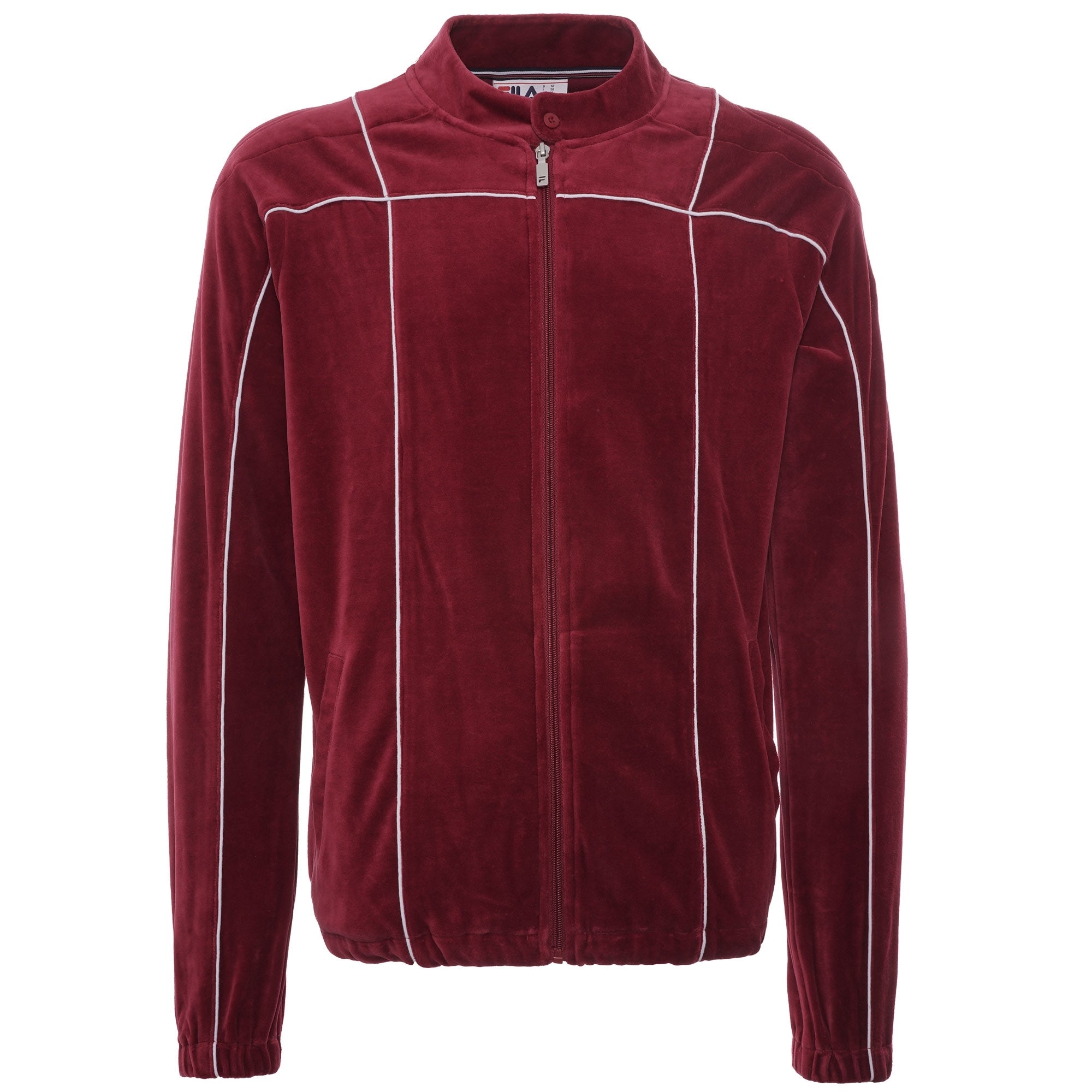 Tusk Classic Velour Track Top - Rhubarb