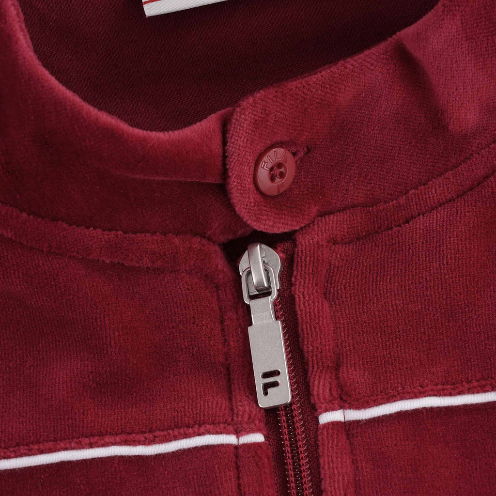 Tusk Classic Velour Track Top - Rhubarb