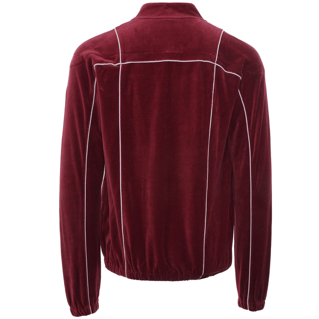 Tusk Classic Velour Track Top - Rhubarb