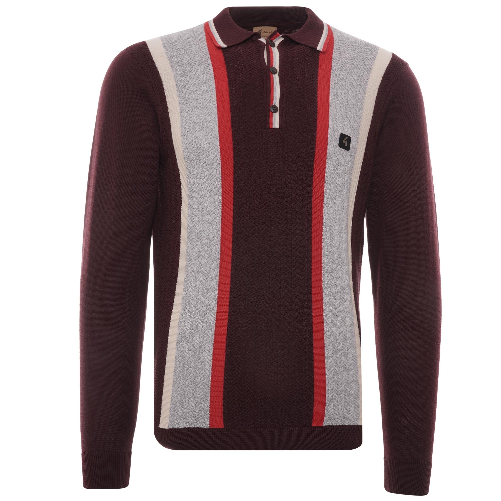 Freeman Long Sleeve Knitted Polo - Rioja