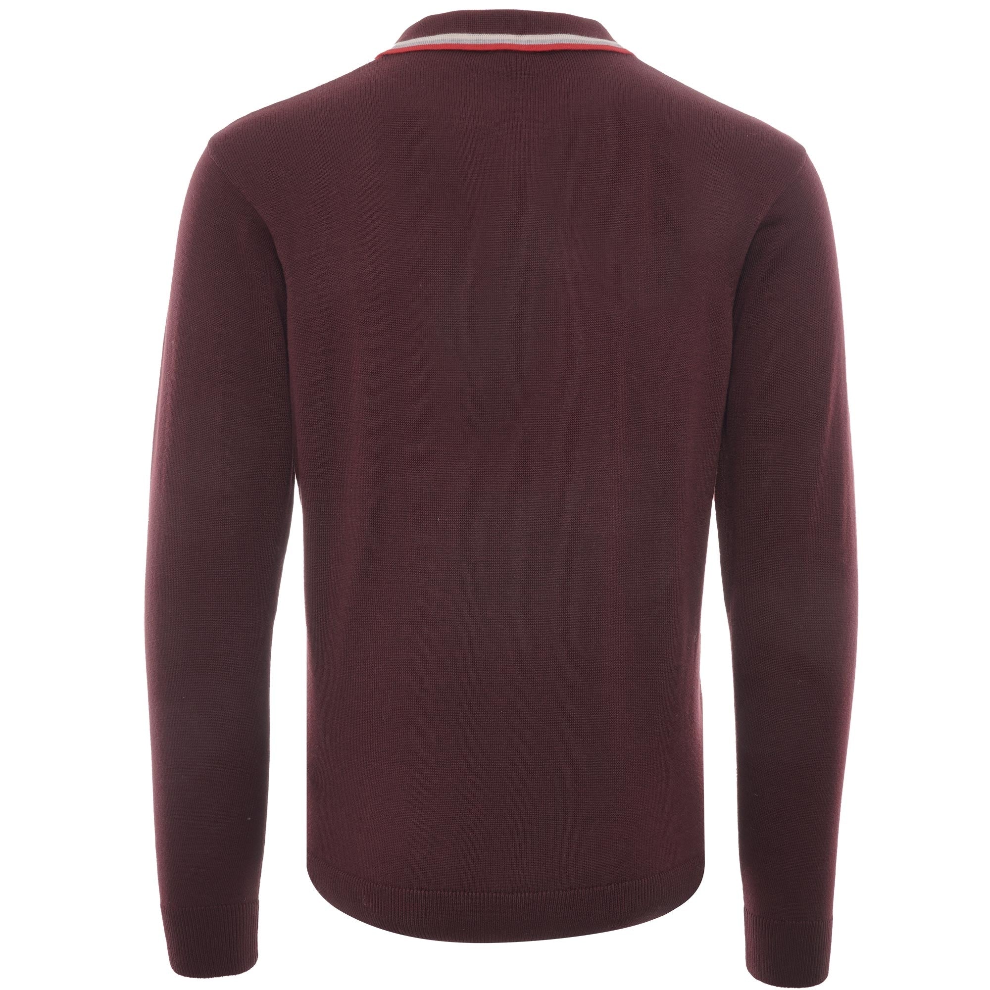 Freeman Long Sleeve Knitted Polo - Rioja