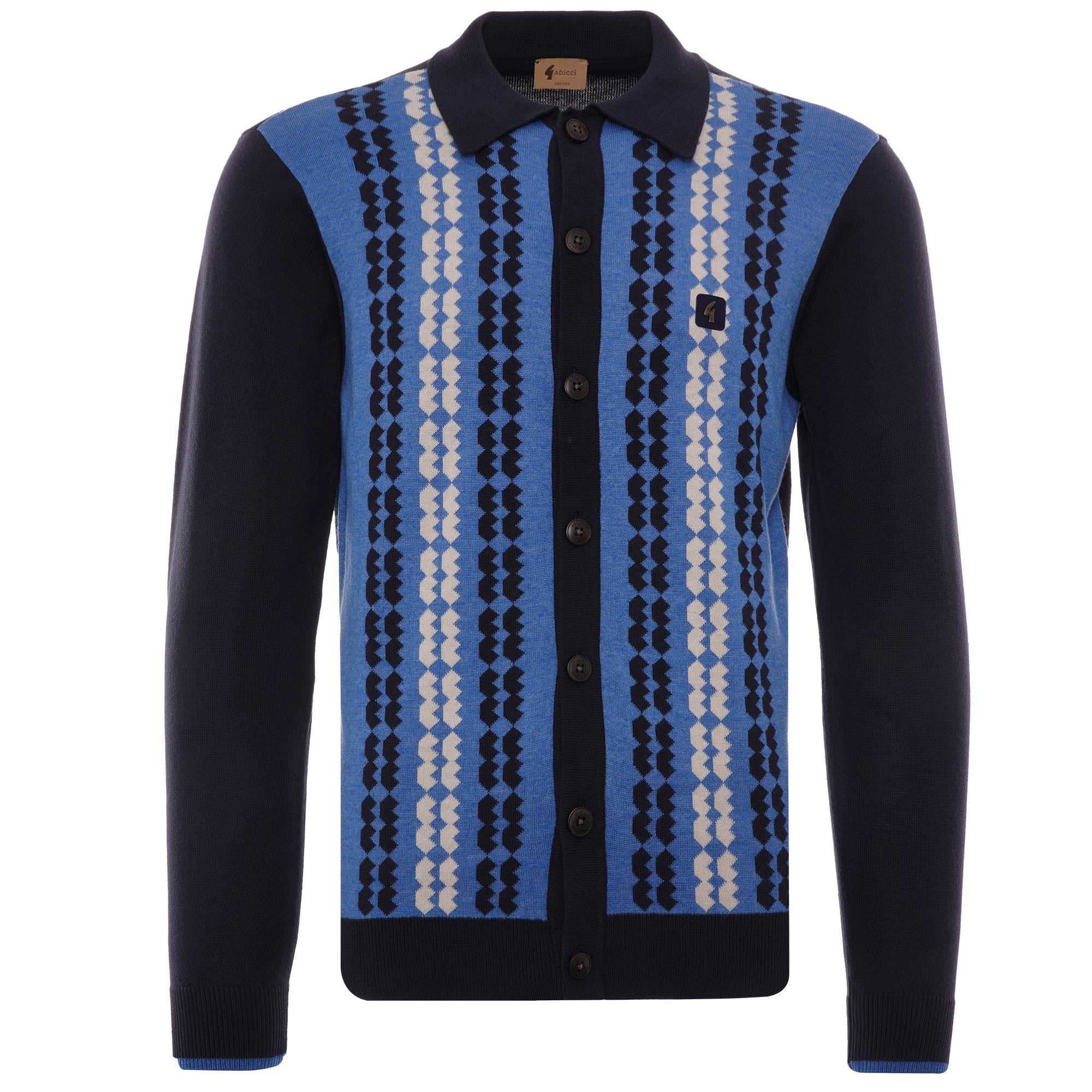 Nicolson Long Sleeve Knitted Cardigan - Navy