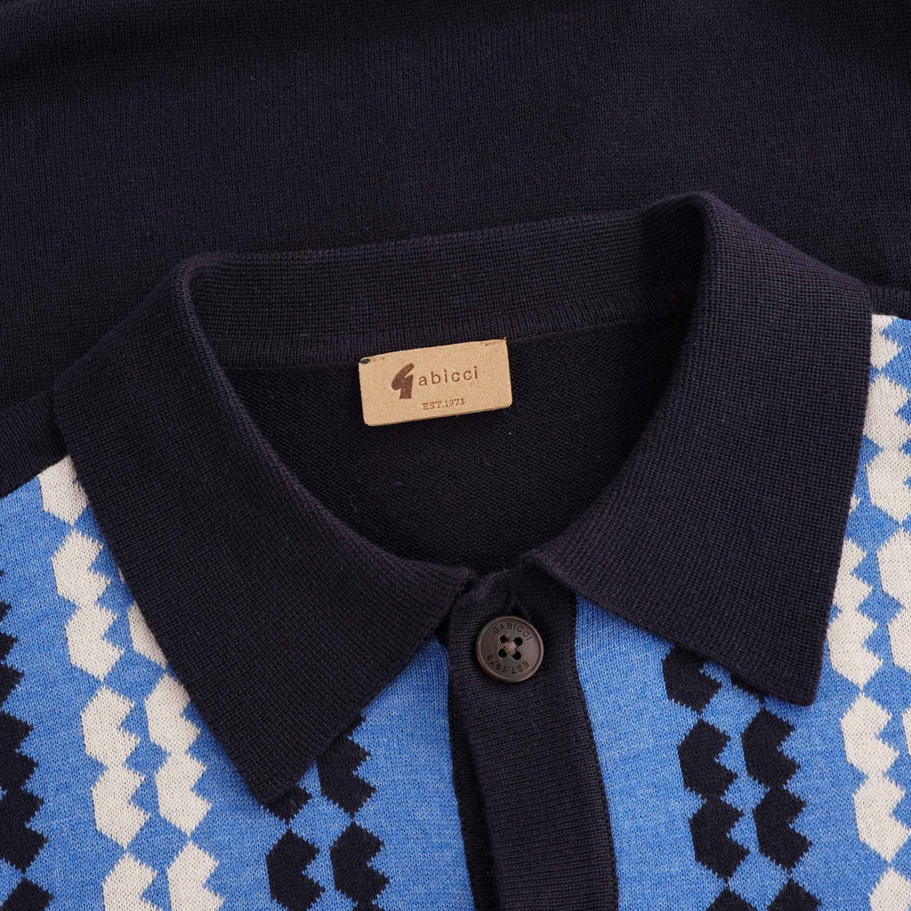 Nicolson Long Sleeve Knitted Cardigan - Navy