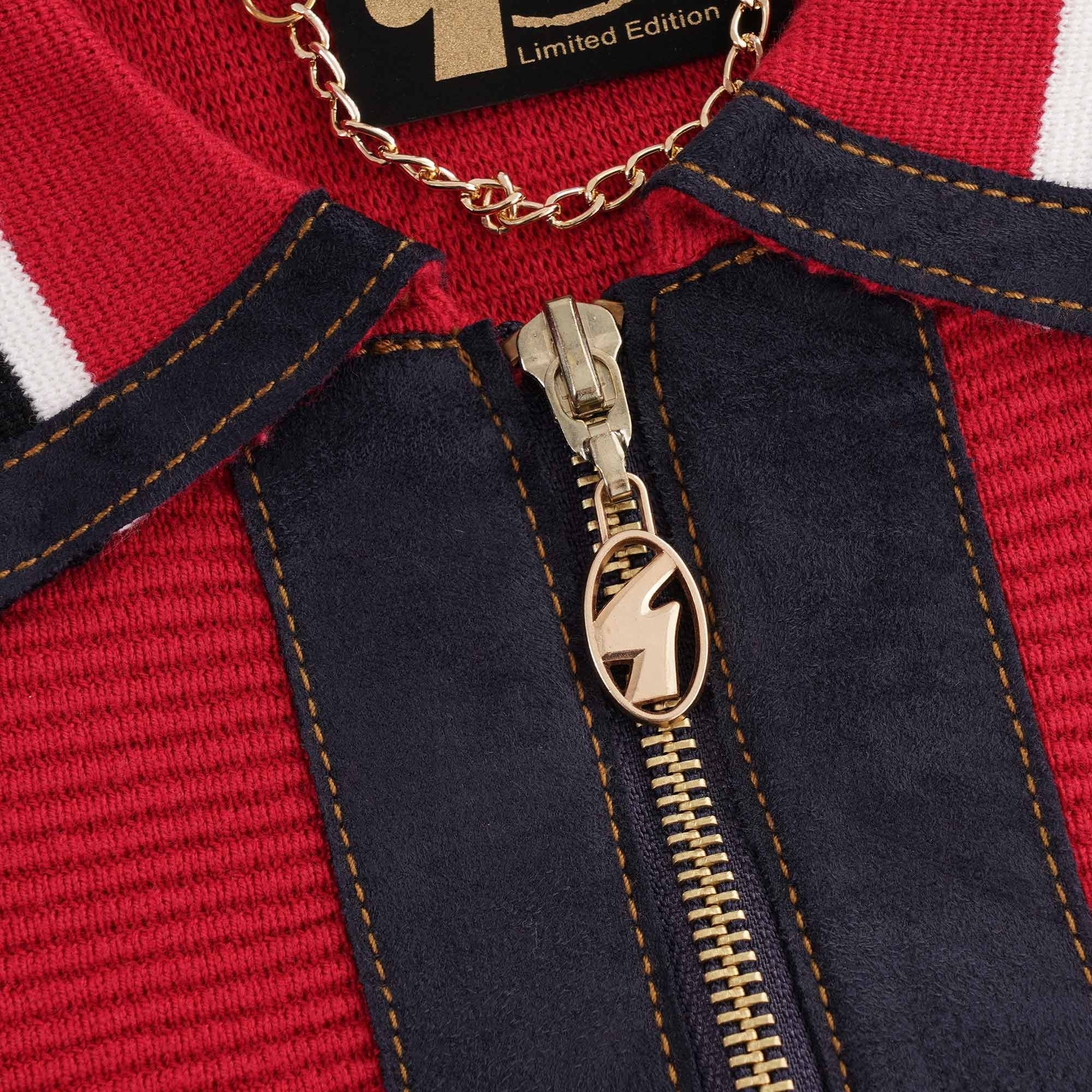 Ottoman Zip Polo - Lava