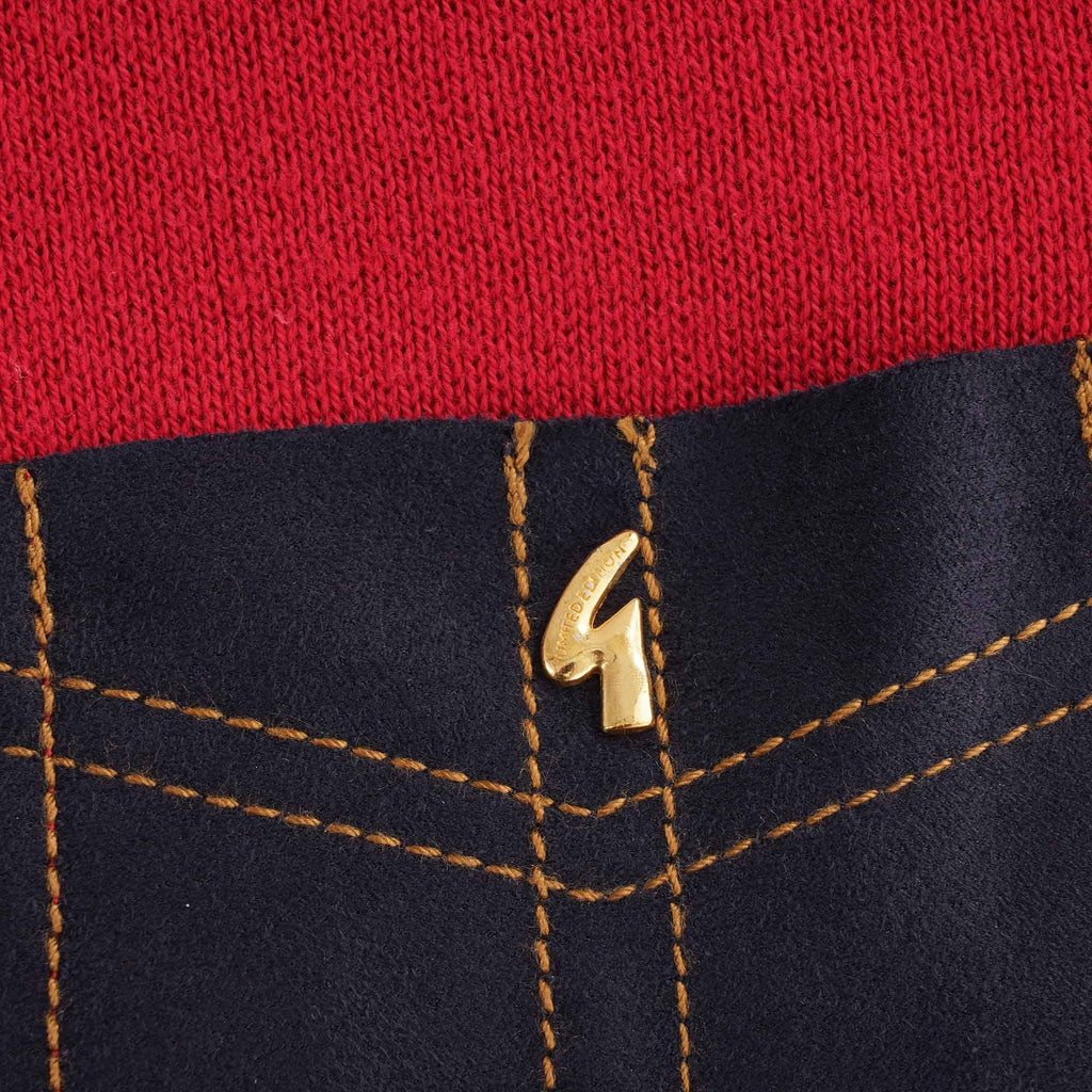 Ottoman Zip Polo - Lava