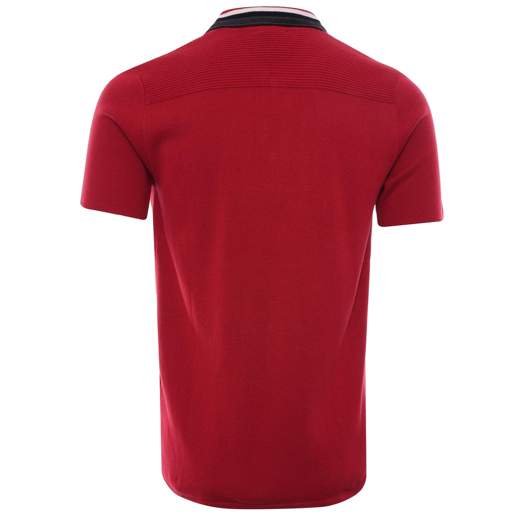 Ottoman Zip Polo - Lava
