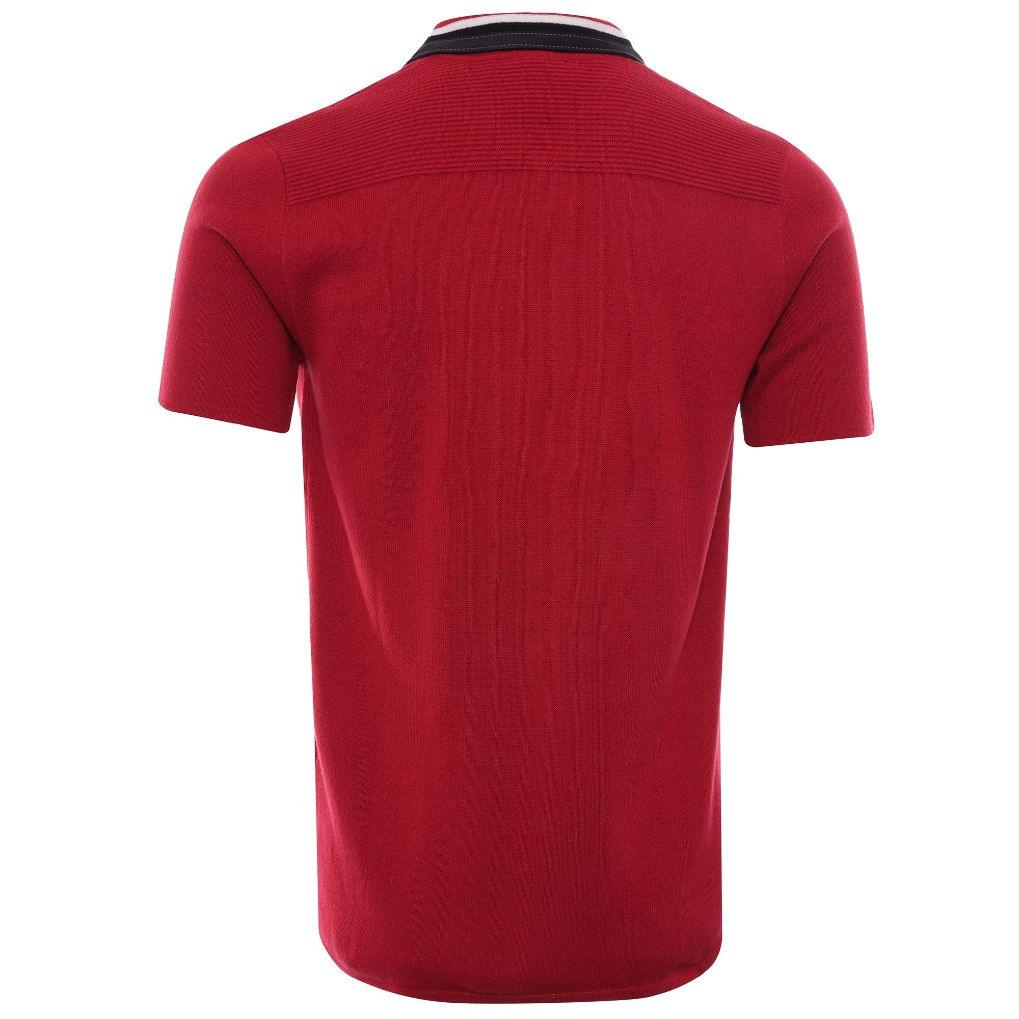 Ottoman Zip Polo - Lava