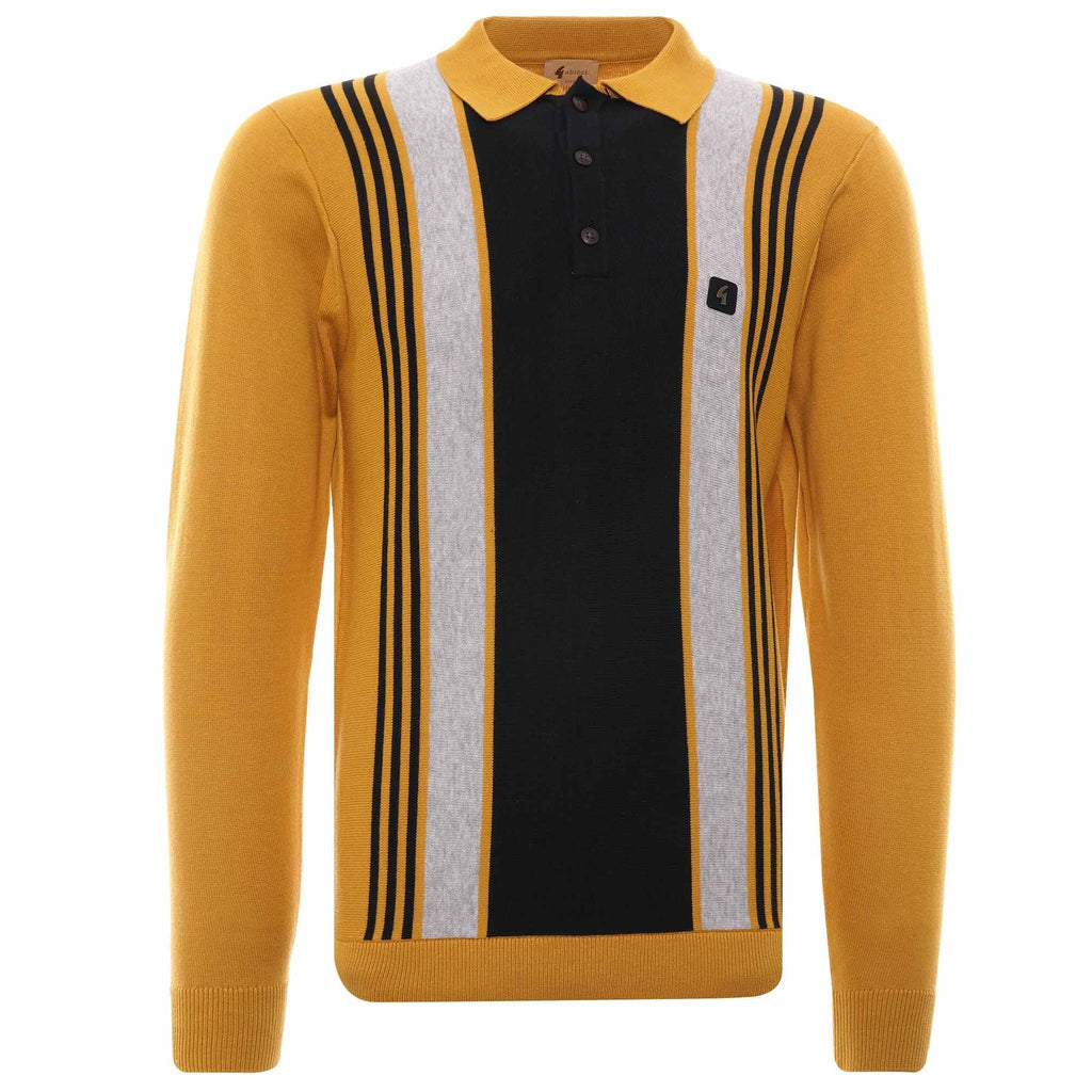 Searle Long Sleeve Knitted Polo Shirt - Djion