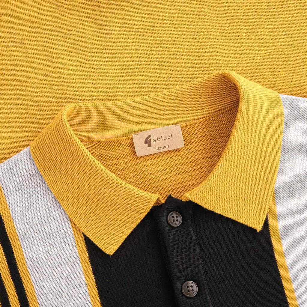 Searle Long Sleeve Knitted Polo Shirt - Djion