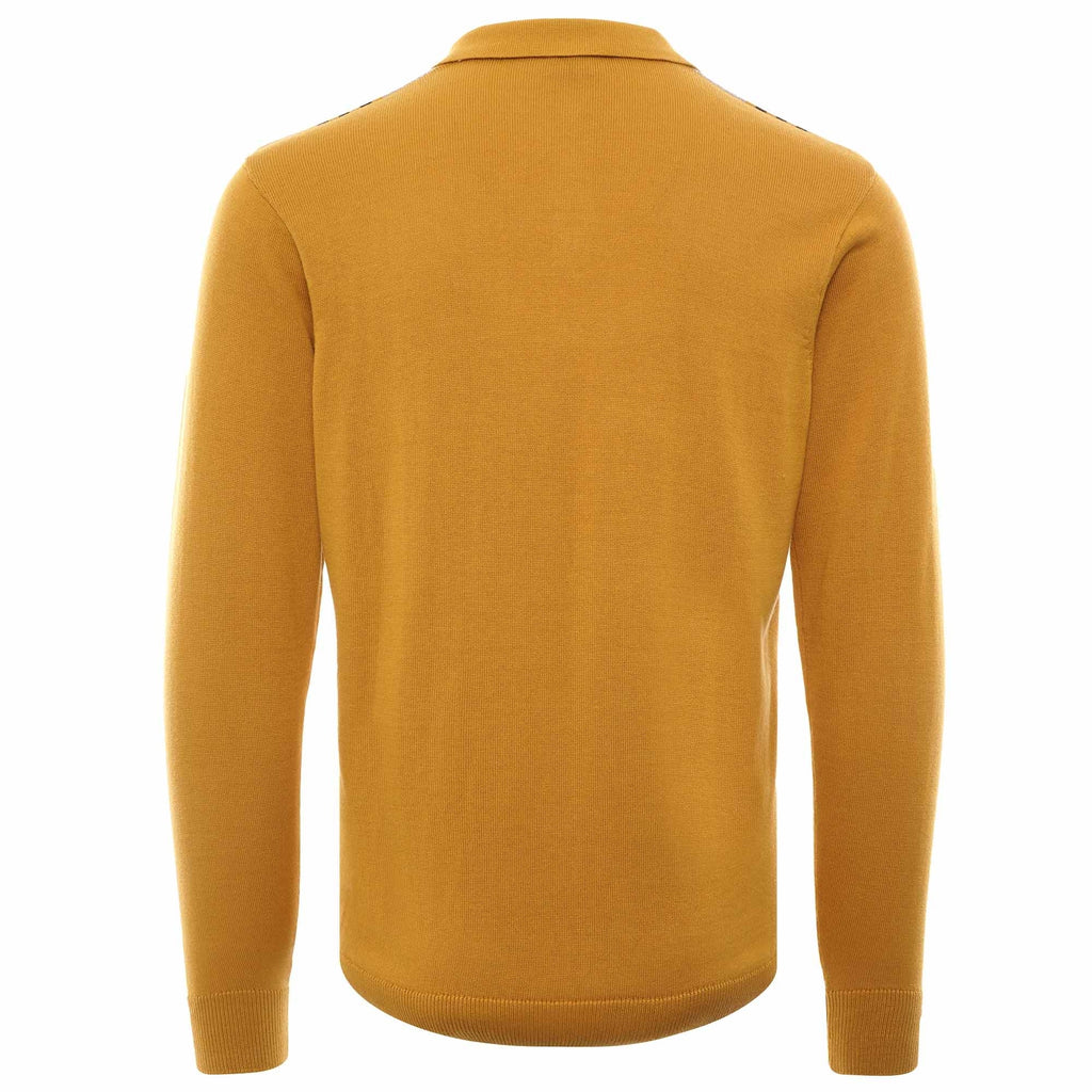 Searle Long Sleeve Knitted Polo Shirt - Djion