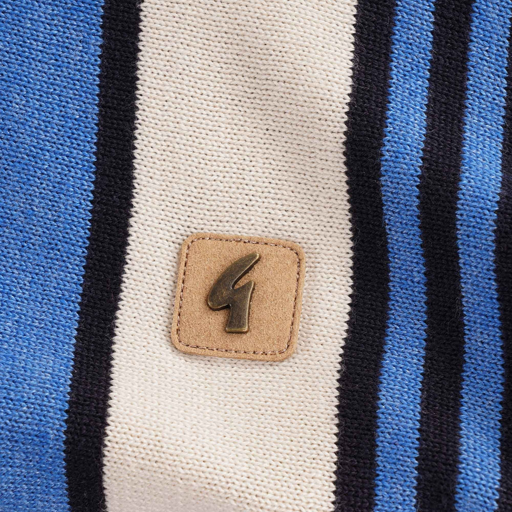 Searle Long Sleeve Knitted Polo Shirt - Navy
