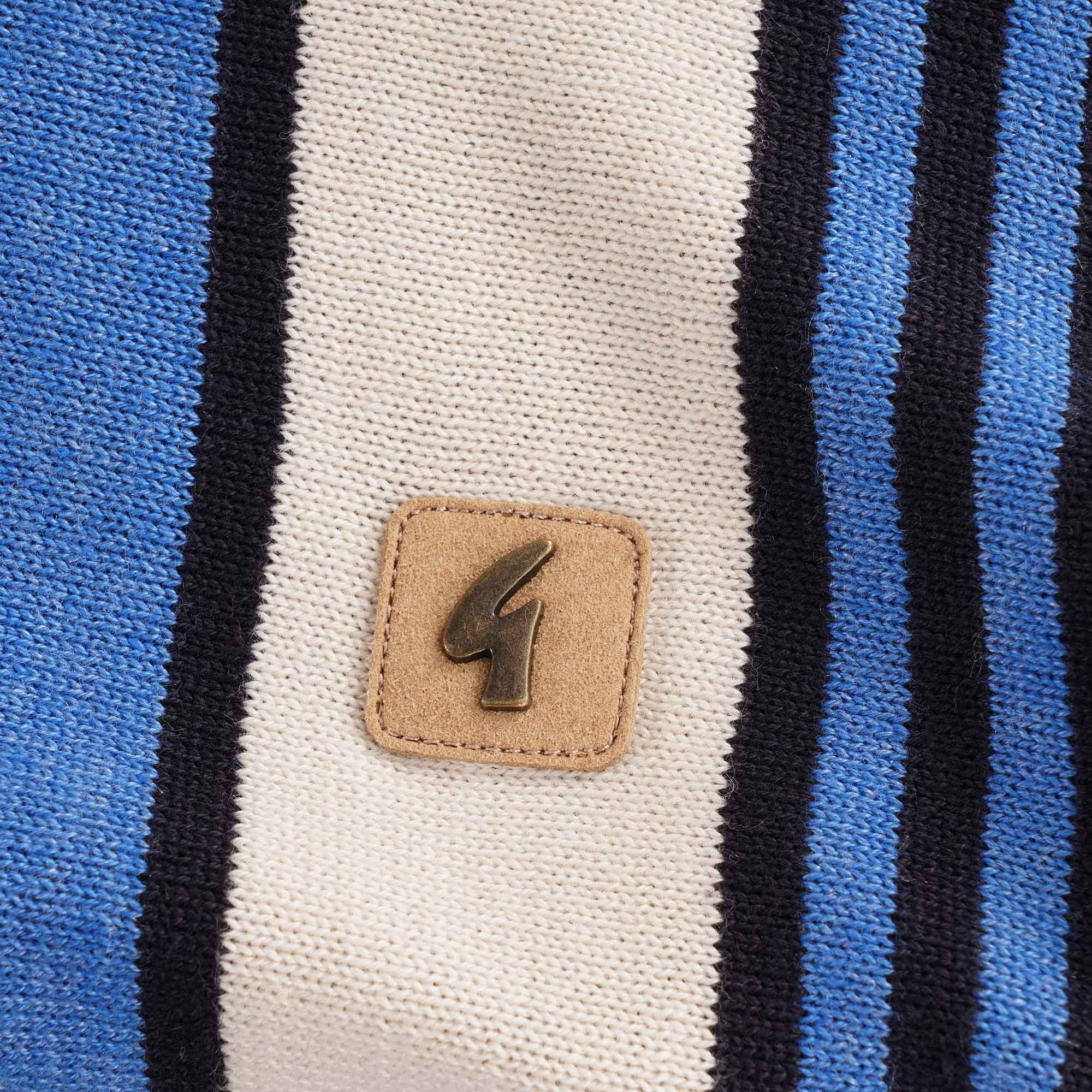 Searle Long Sleeve Knitted Polo Shirt - Navy
