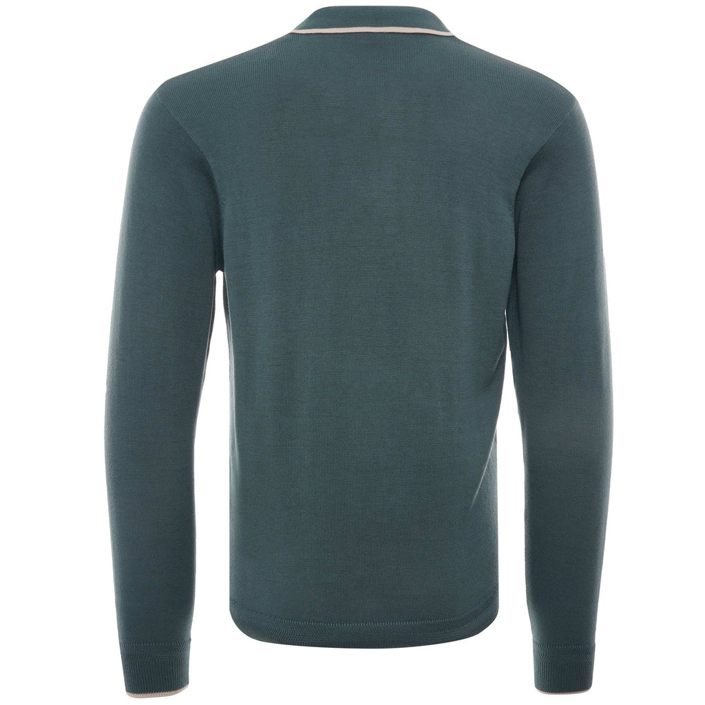 Lineker Long Sleeve Polo Shirt - Juniper