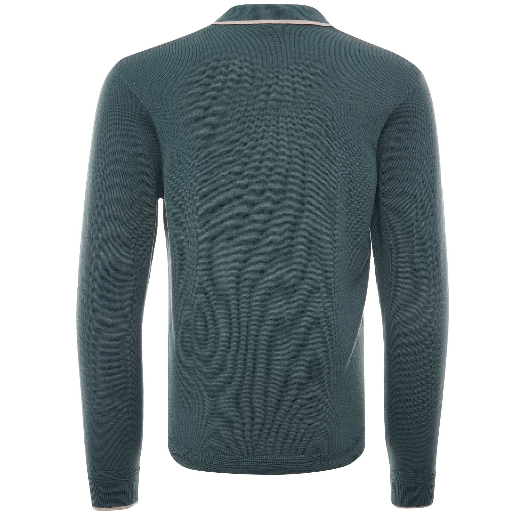 Lineker Long Sleeve Polo Shirt - Juniper