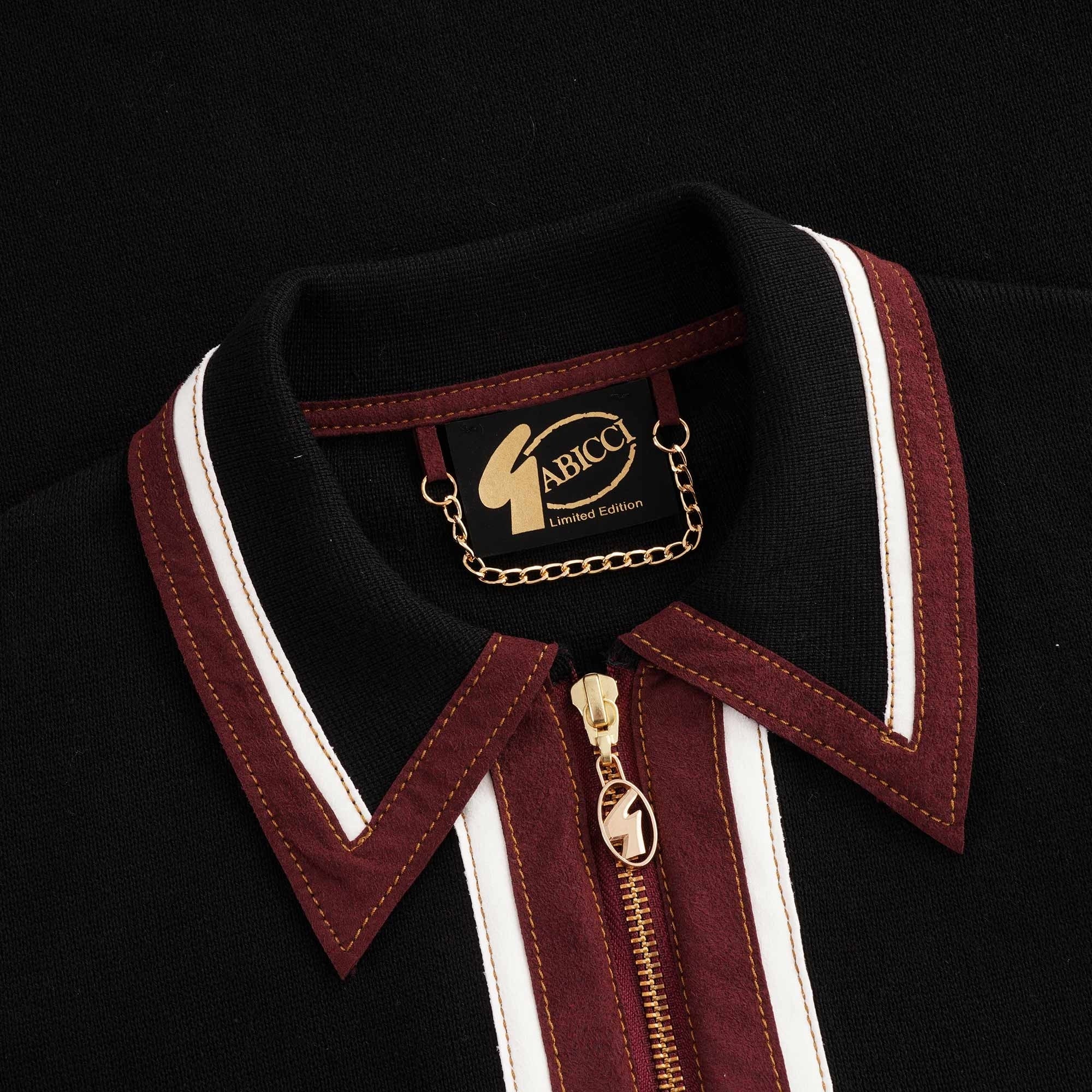 Zip Polo Knit - Black