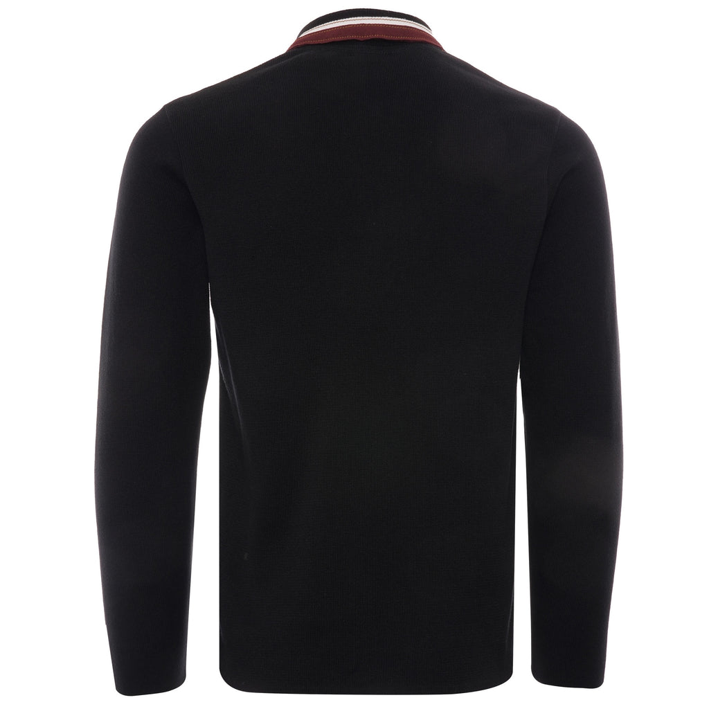 Zip Polo Knit - Black