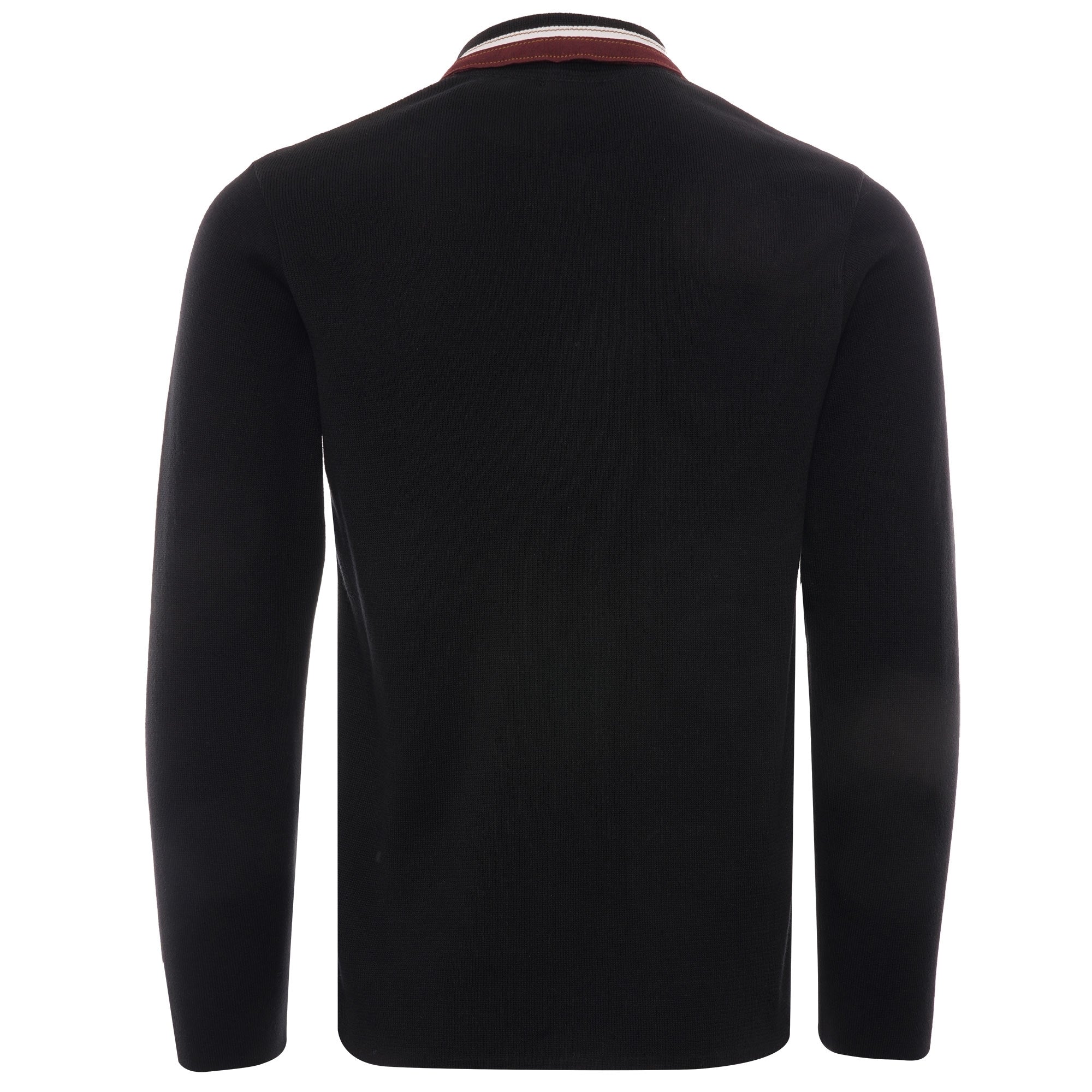 Zip Polo Knit - Black