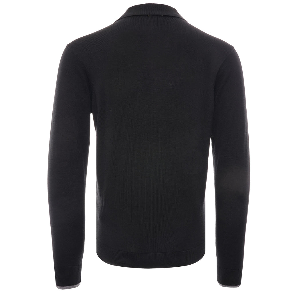 Nicolson Long Sleeve Knitted Cardigan - Black