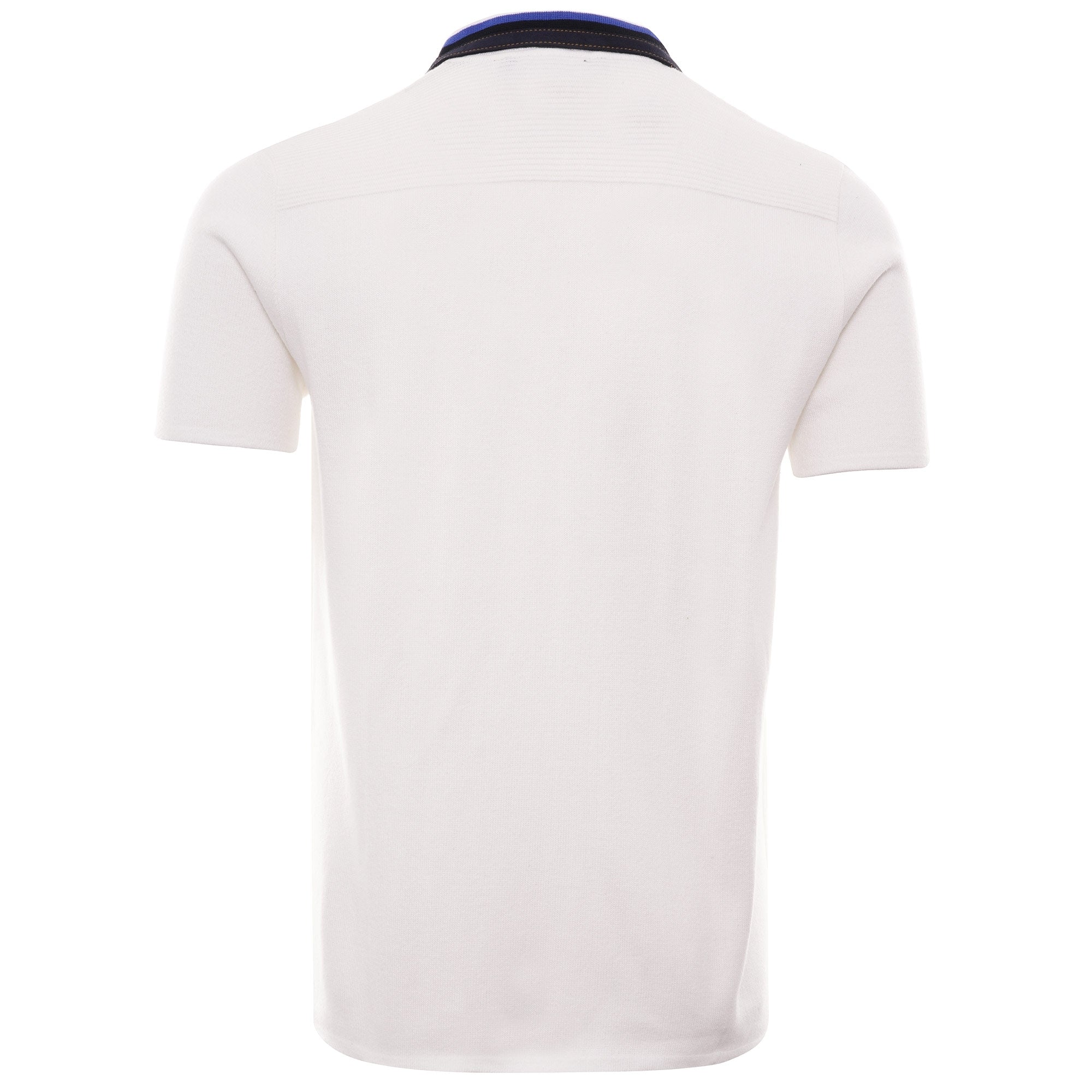 Ottoman Zip Polo - White