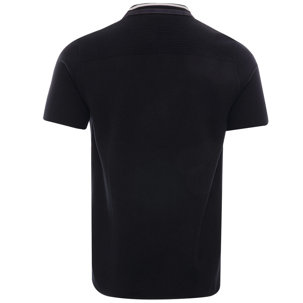 Ottoman Zip Polo - Navy