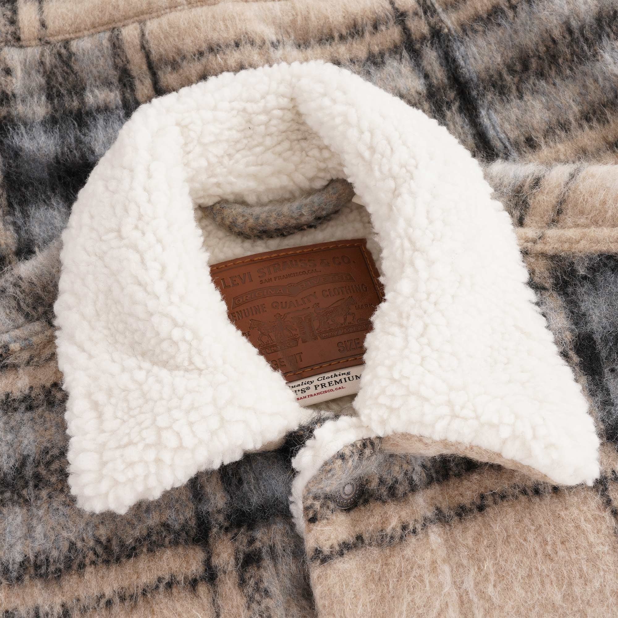 Vintage Fit Sherpa Jacket - Camel