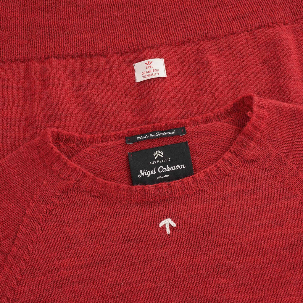 Seamless Crew Neck - Vintage Red