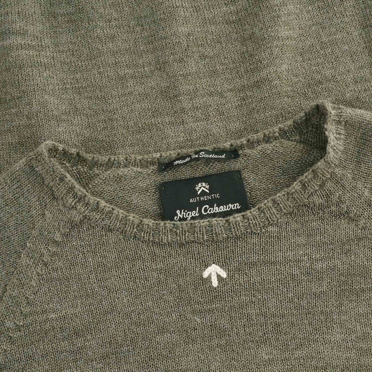 Nigel Cabourn Seamless Crew Jumper - Army Green – Stuarts London