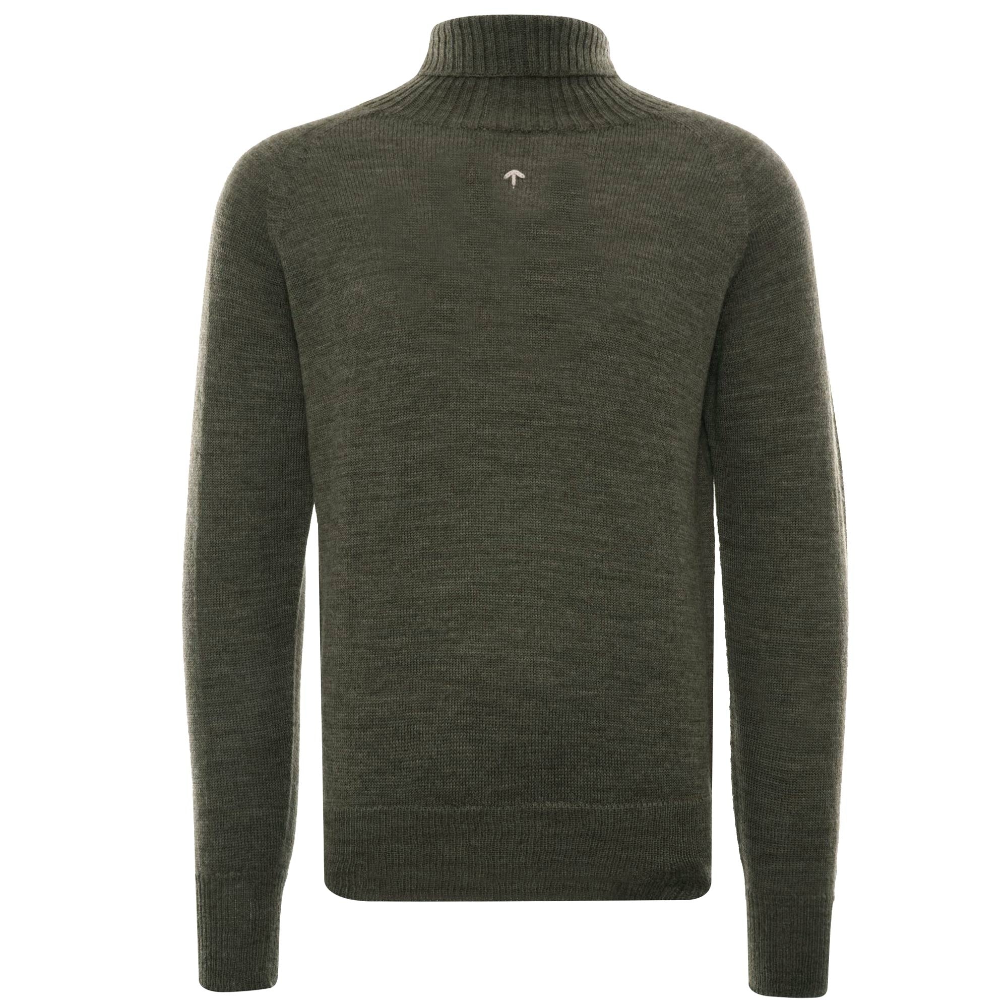 Nigel Cabourn Seamless Roll Neck Jumper - Army Green – Stuarts London