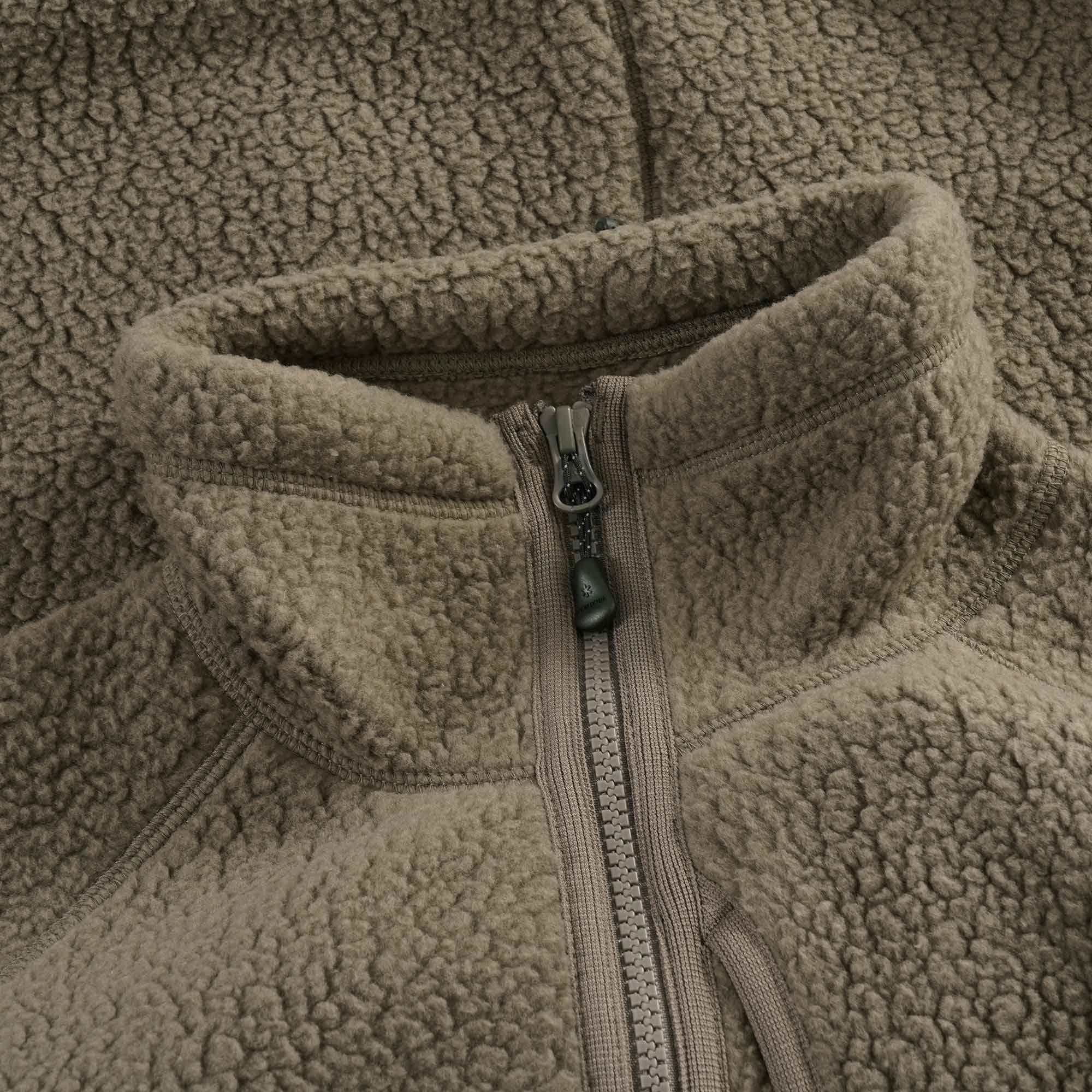 Thermal Boa Fleece Jacket - Khaki