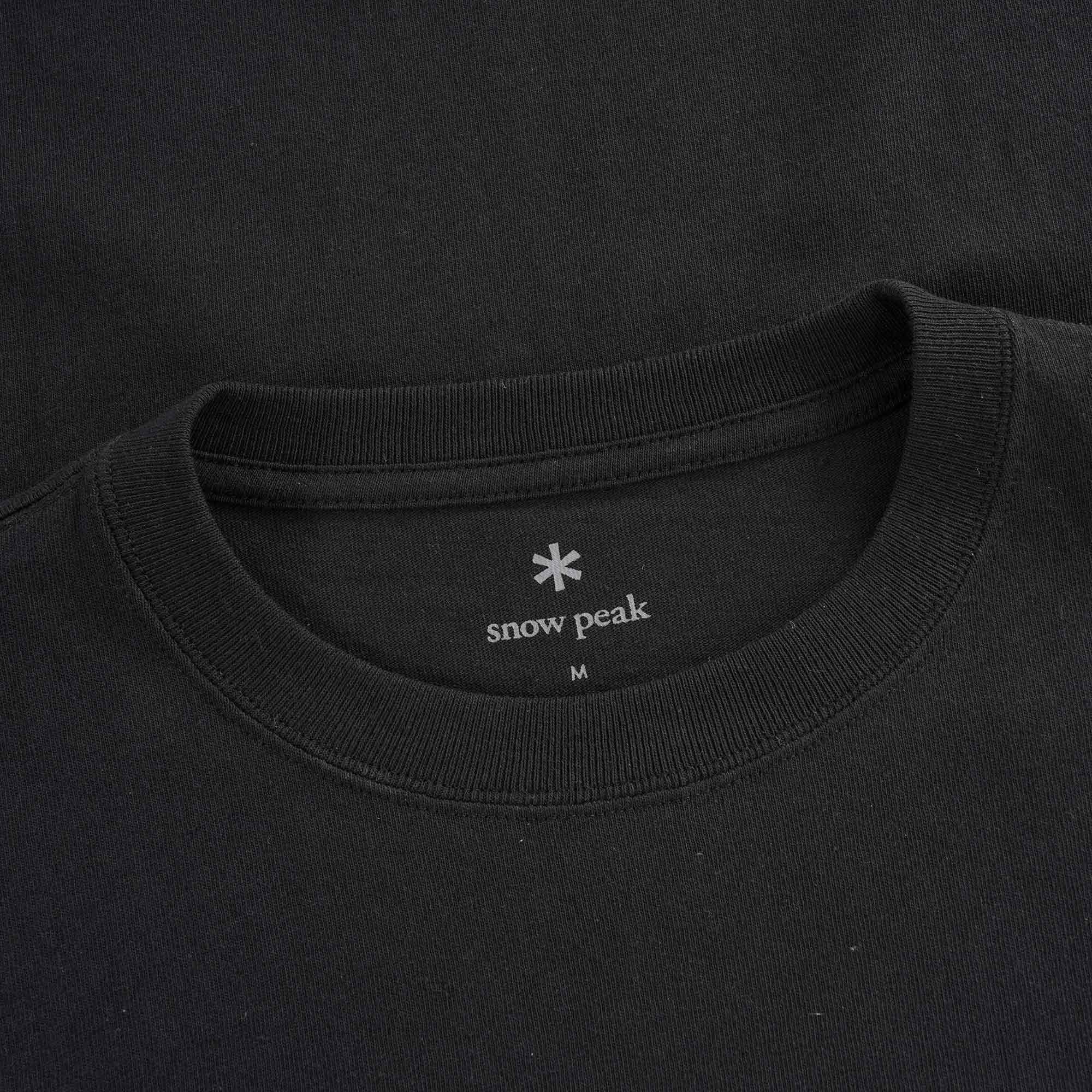 Printed Long Sleeve T-shirt SP Camping Gear Logo - Black