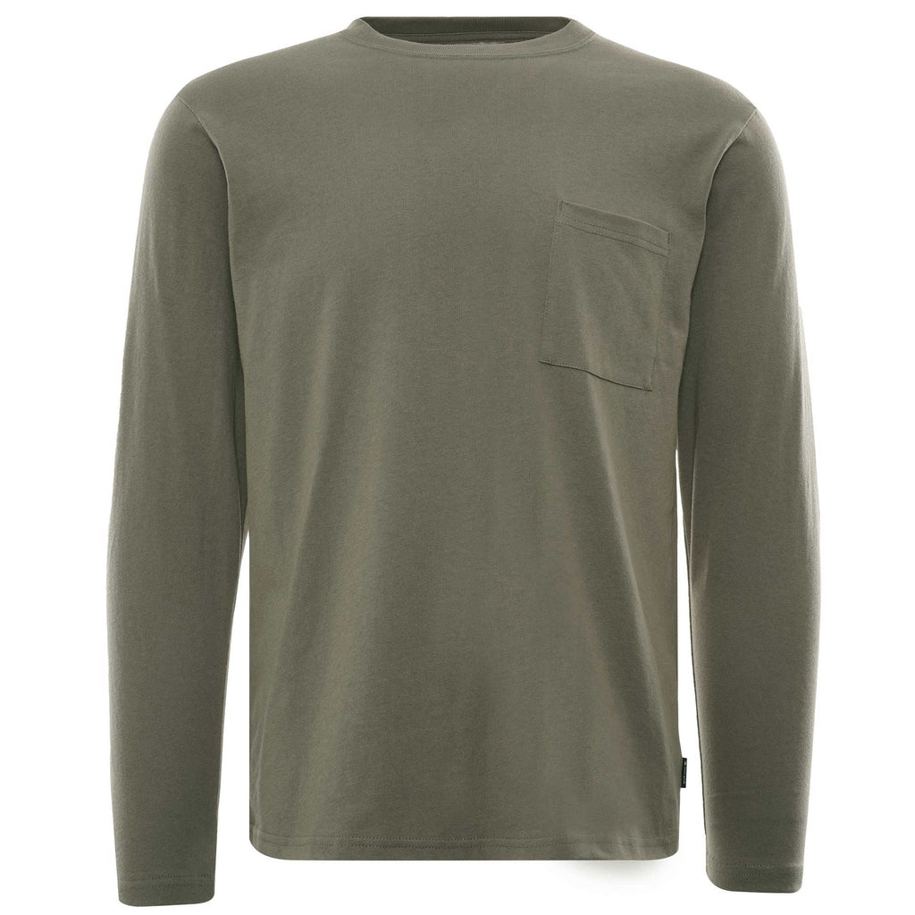 Printed Long Sleeve T-shirt SP Camping Gear Logo - Grey Khaki