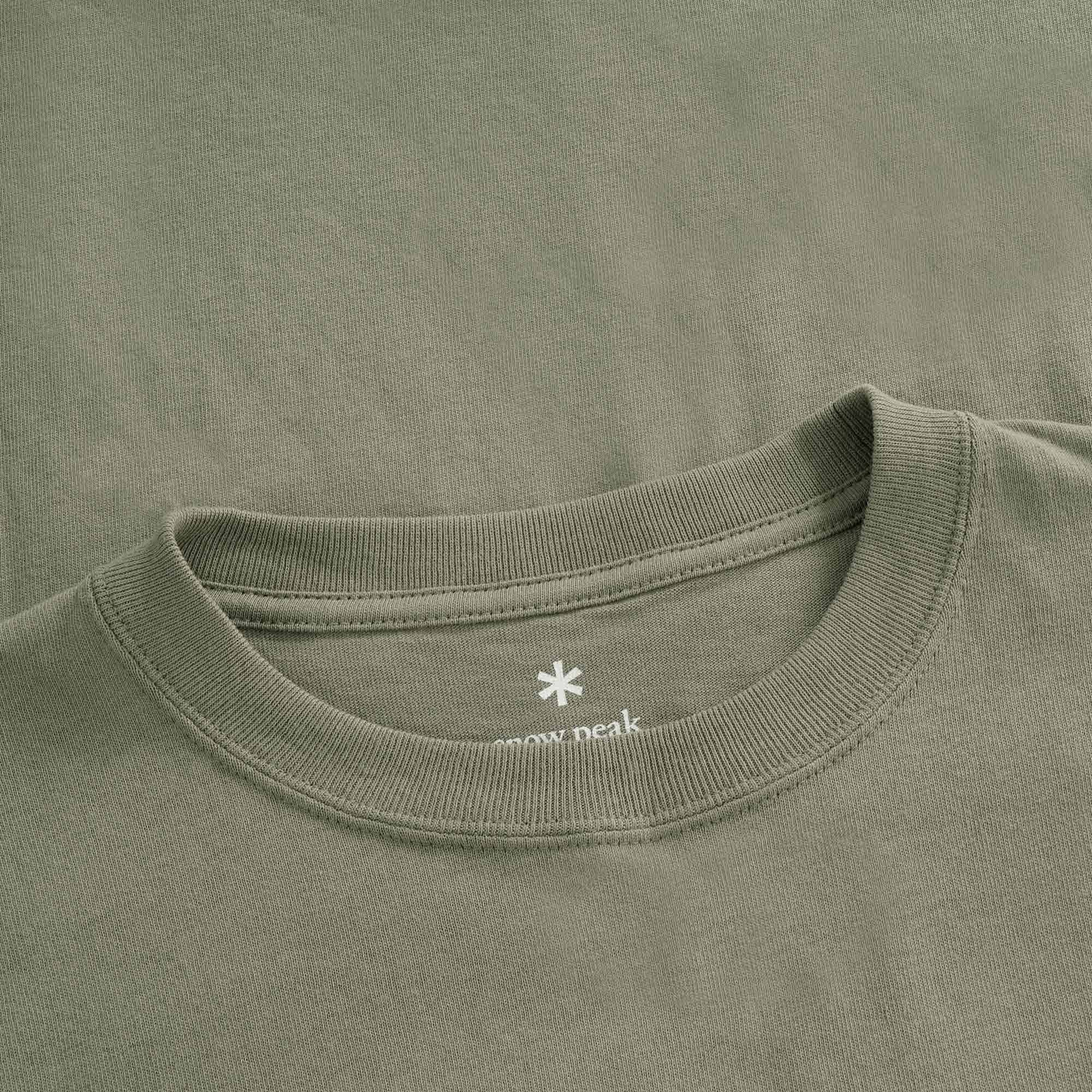 Printed Long Sleeve T-shirt SP Camping Gear Logo - Grey Khaki