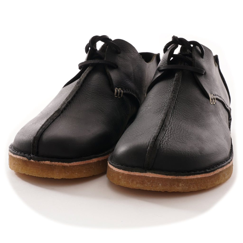 Caden Centre Seam Leather Shoes - Black