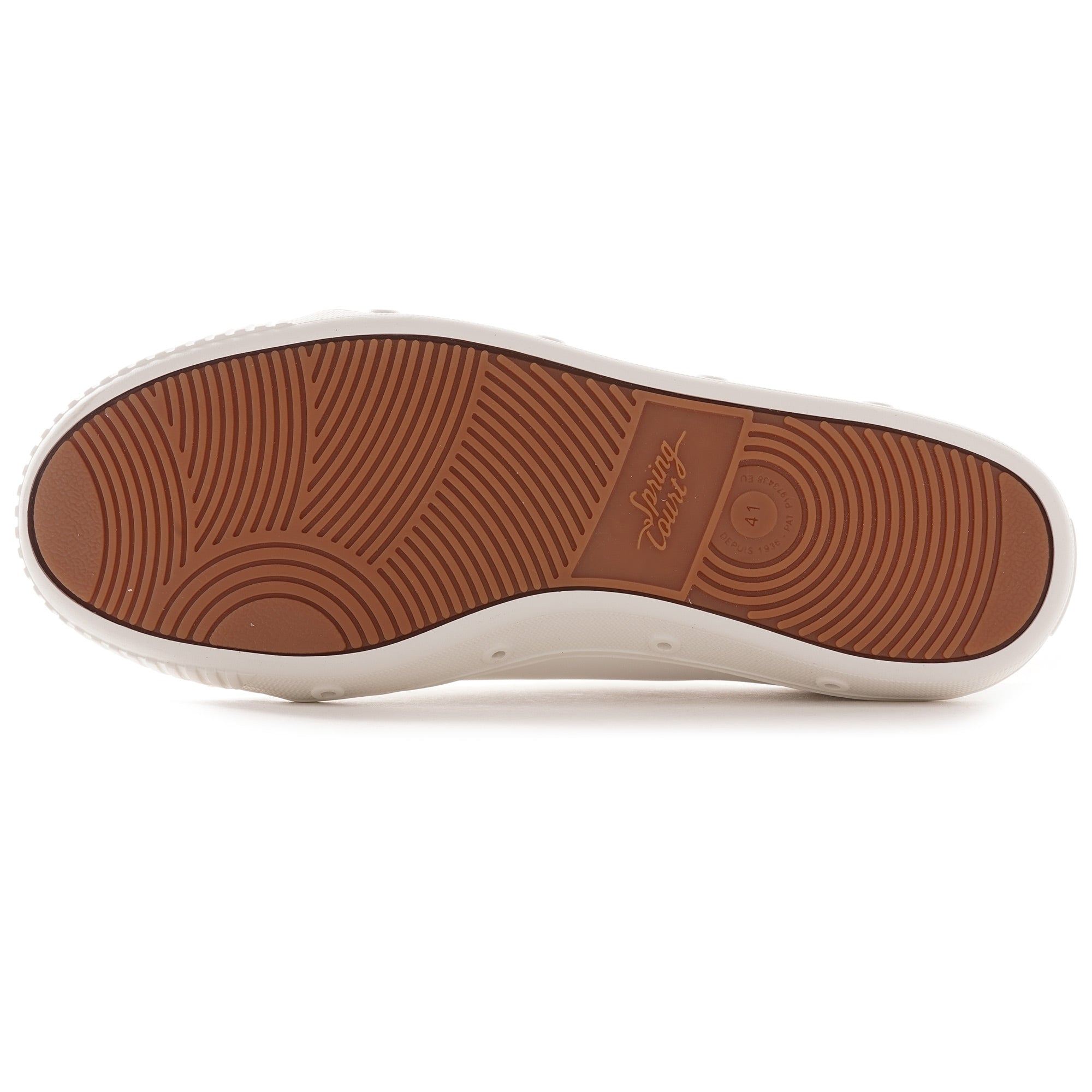 Spring Court Nappa Leather Shoes - White