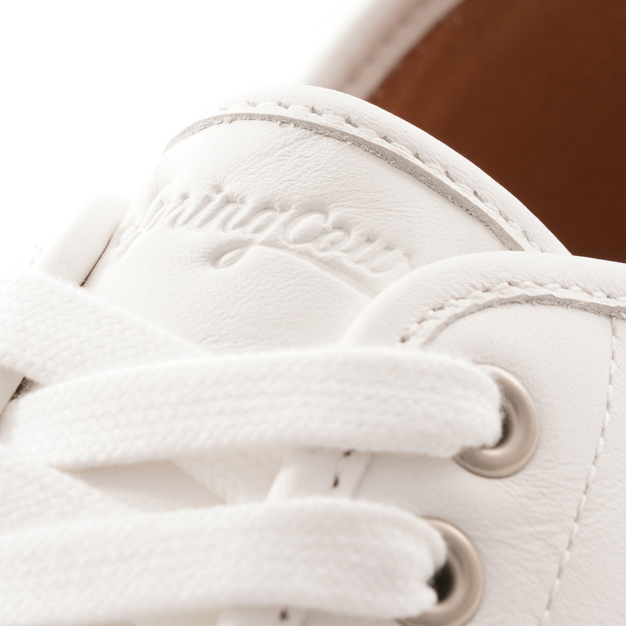 Spring Court Nappa Leather Shoes - White