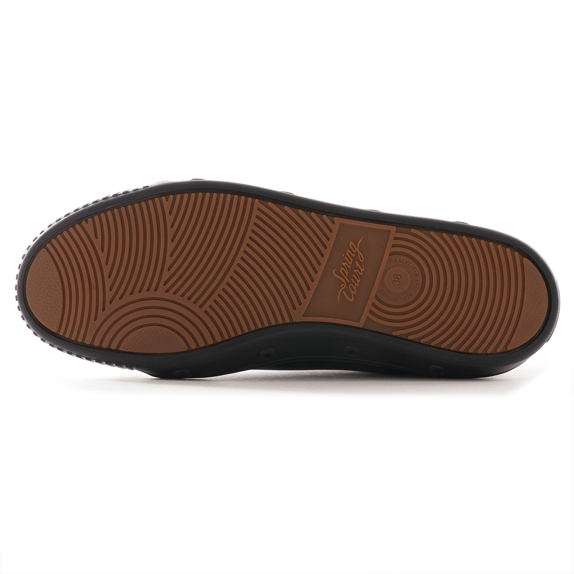 Spring Court Womens Classic G2 Nappa Leather Shoes - Black