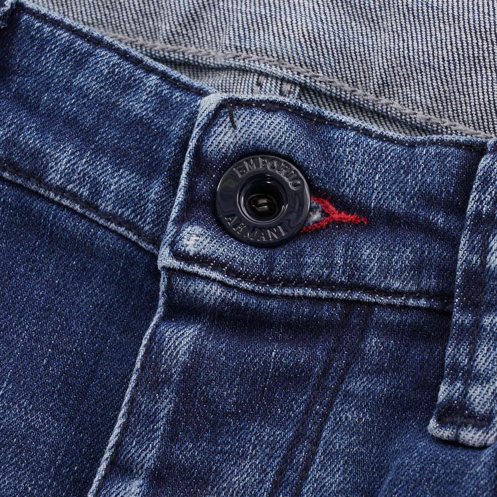 J75 Slim-fit Worn-Wash Ripped Denim Jeans - Denim – Stuarts London