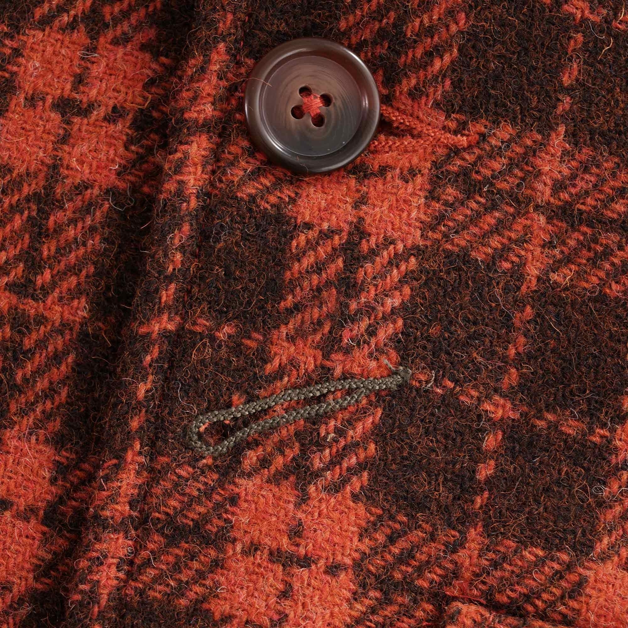 Norfolk Bakers Jacket - Orange Check